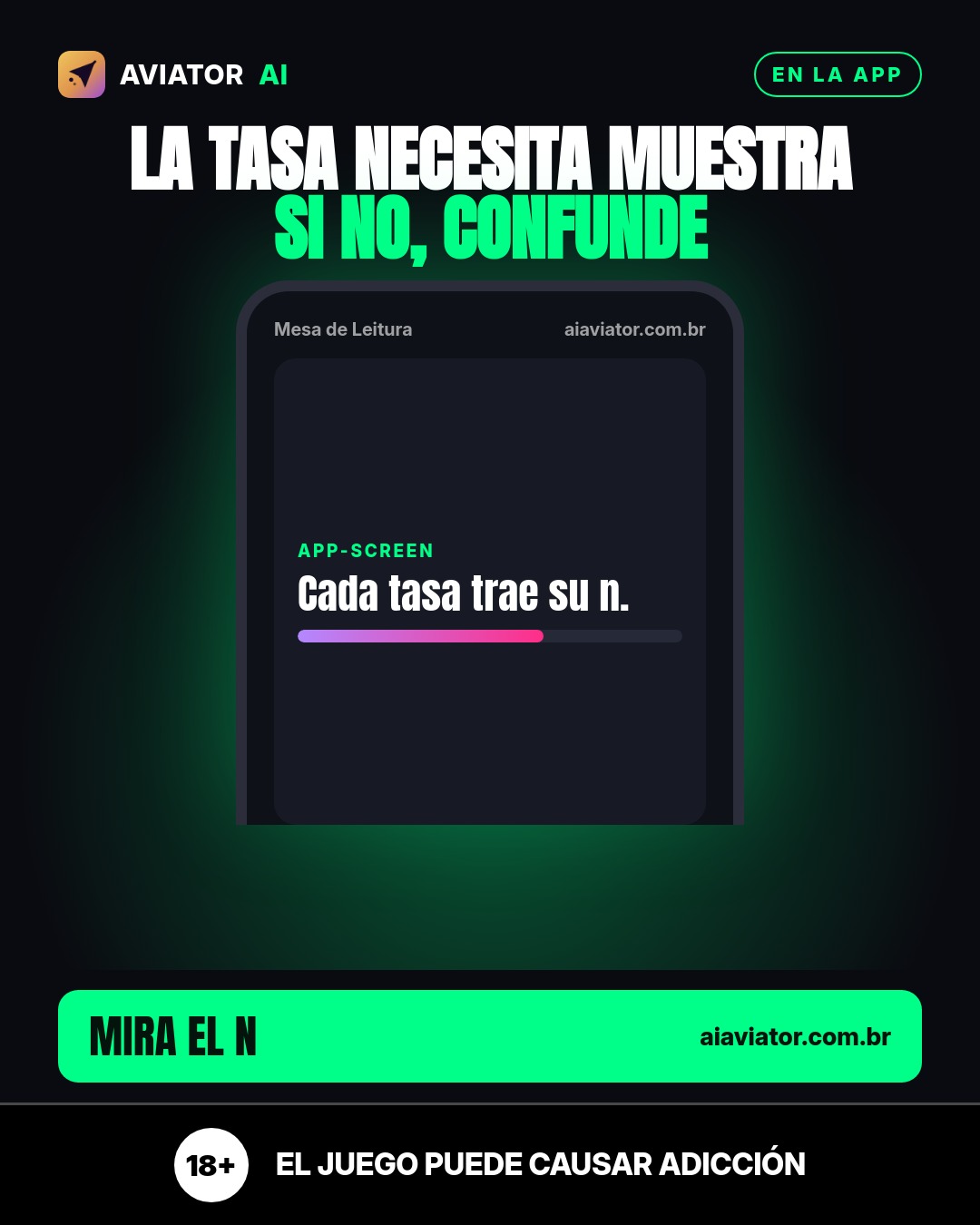 Lámina del consejo del día en Español: Consejo del día: la muestra convierte la tasa en una lectura útil
