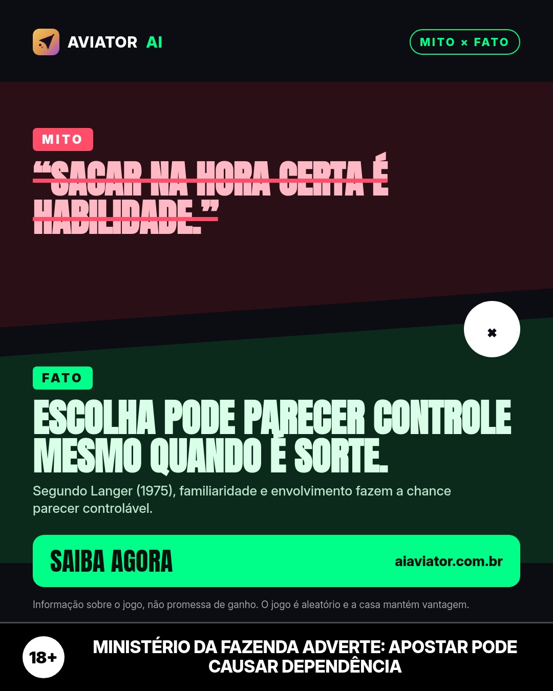Português میں آج کی ٹپ کی تصویر: Sacar na hora certa: por que a mente confunde escolha com controle