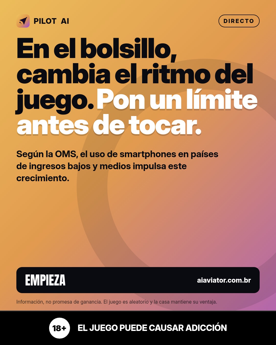 Lámina del consejo del día en Español: 7 de octubre: en el bolsillo, usa un límite antes de tocar