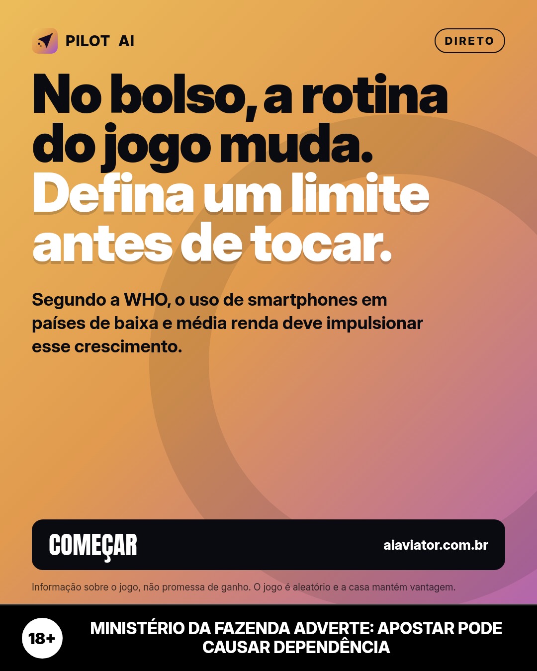 Lámina del consejo del día en Português: 7 de octubre: en el bolsillo, usa un límite antes de tocar