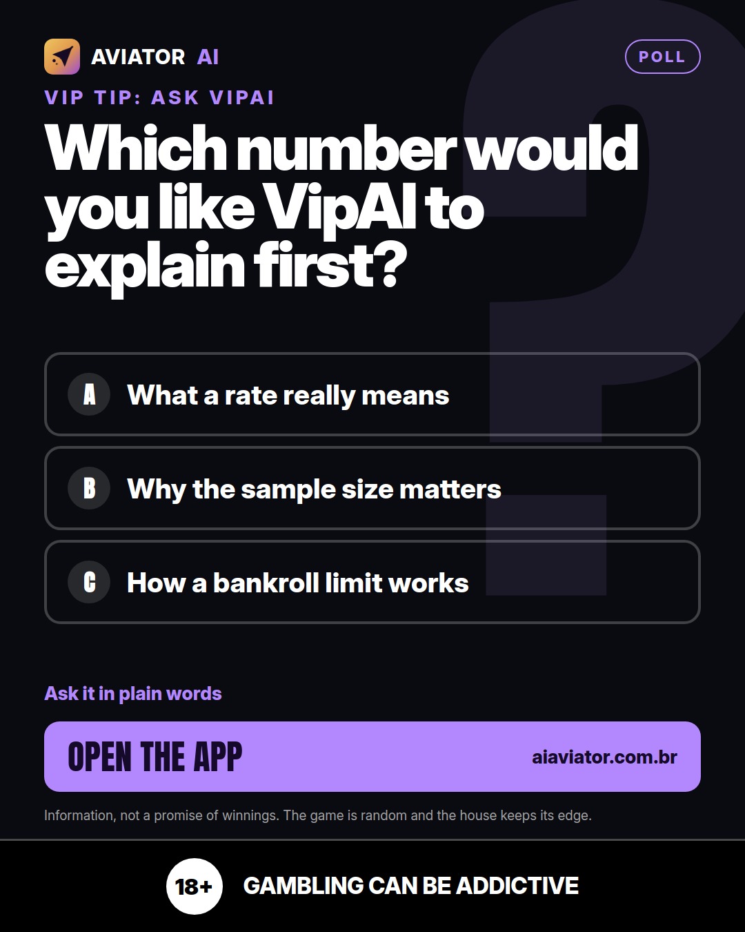 Visuel de l'astuce du jour en English: Demandez à VipAI : quel chiffre souhaitez-vous comprendre en premier ?