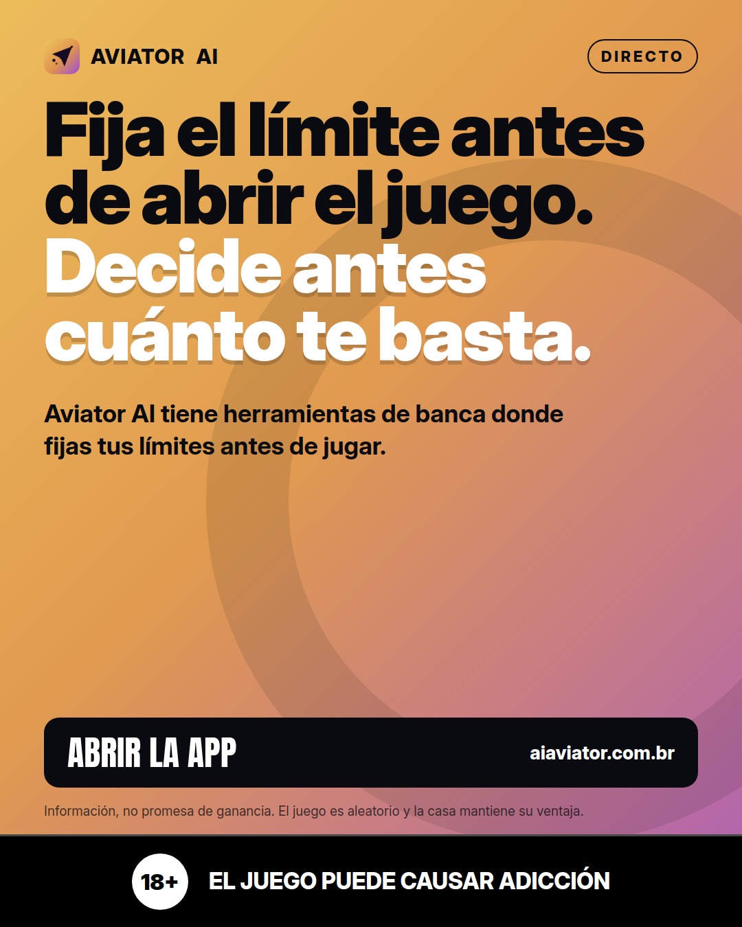 Lámina del consejo del día en Español: Defina el límite antes de abrir el juego: por qué decidir antes marca la diferen…